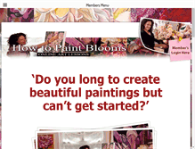 Tablet Screenshot of howtopaintblooms.com